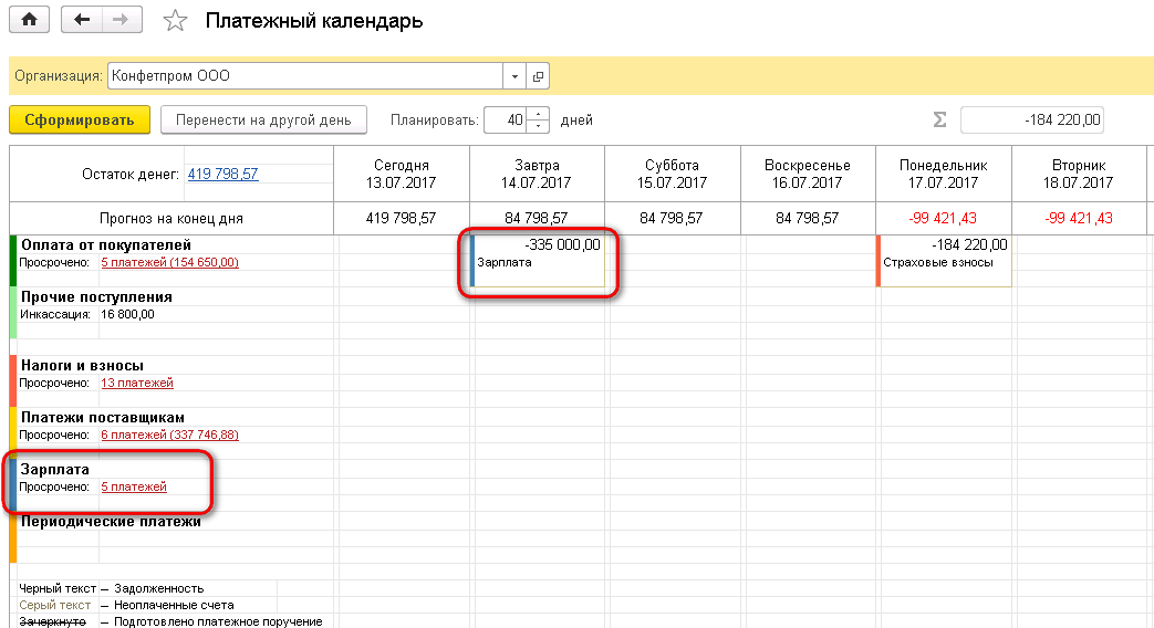 Раздел «Зарплата»